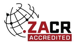 Nós somos um registrador credenciado ZACR